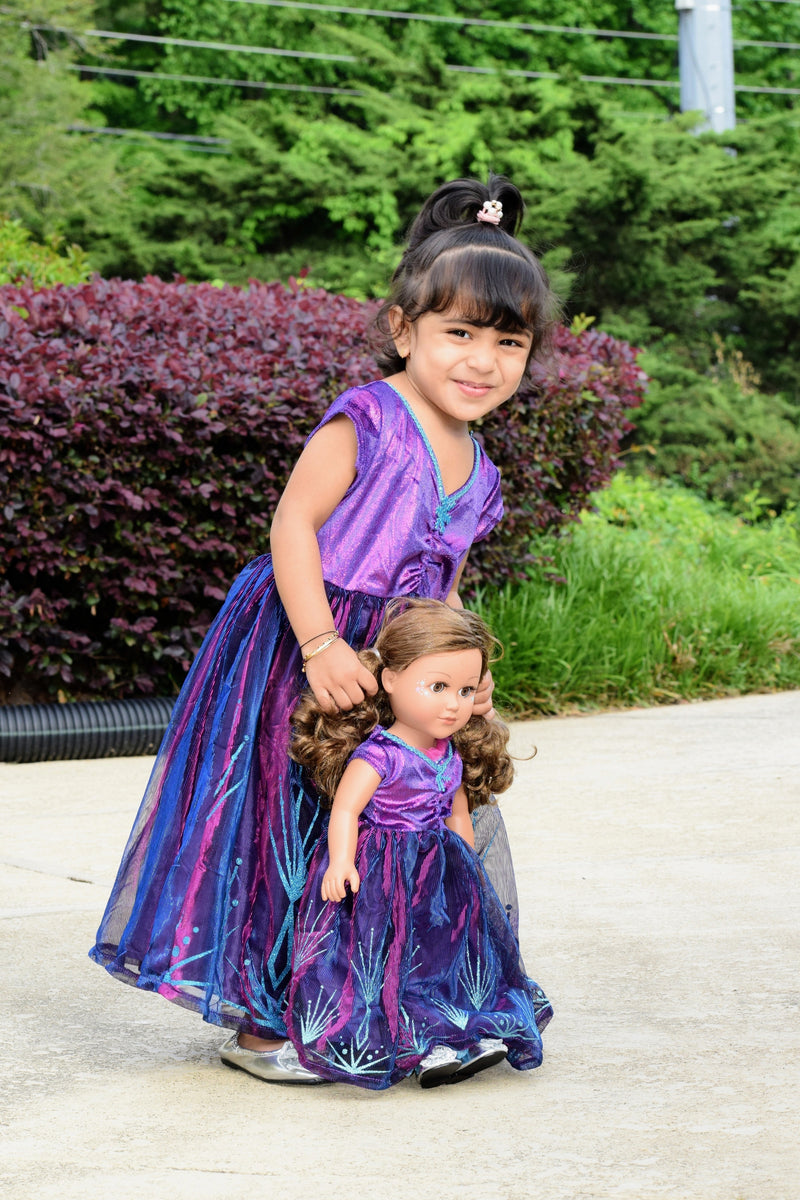 Doll Dress Purple Ice Princess