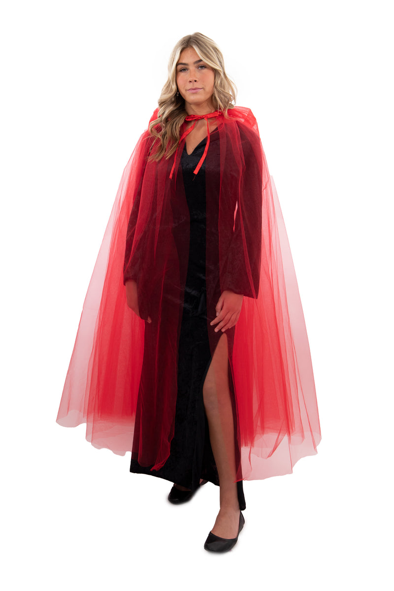 Adult Red Hooded Cape