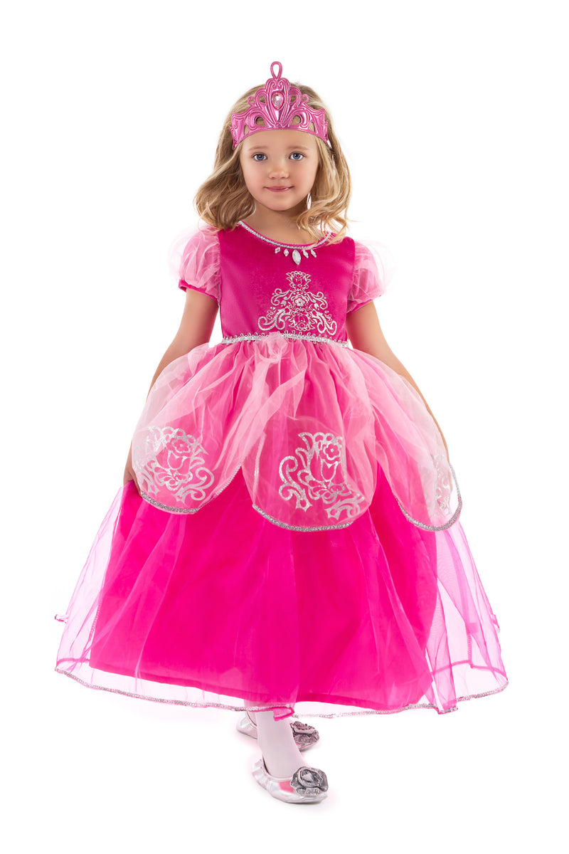Little Adventures Deluxe Pink Princess Dress Up Costume