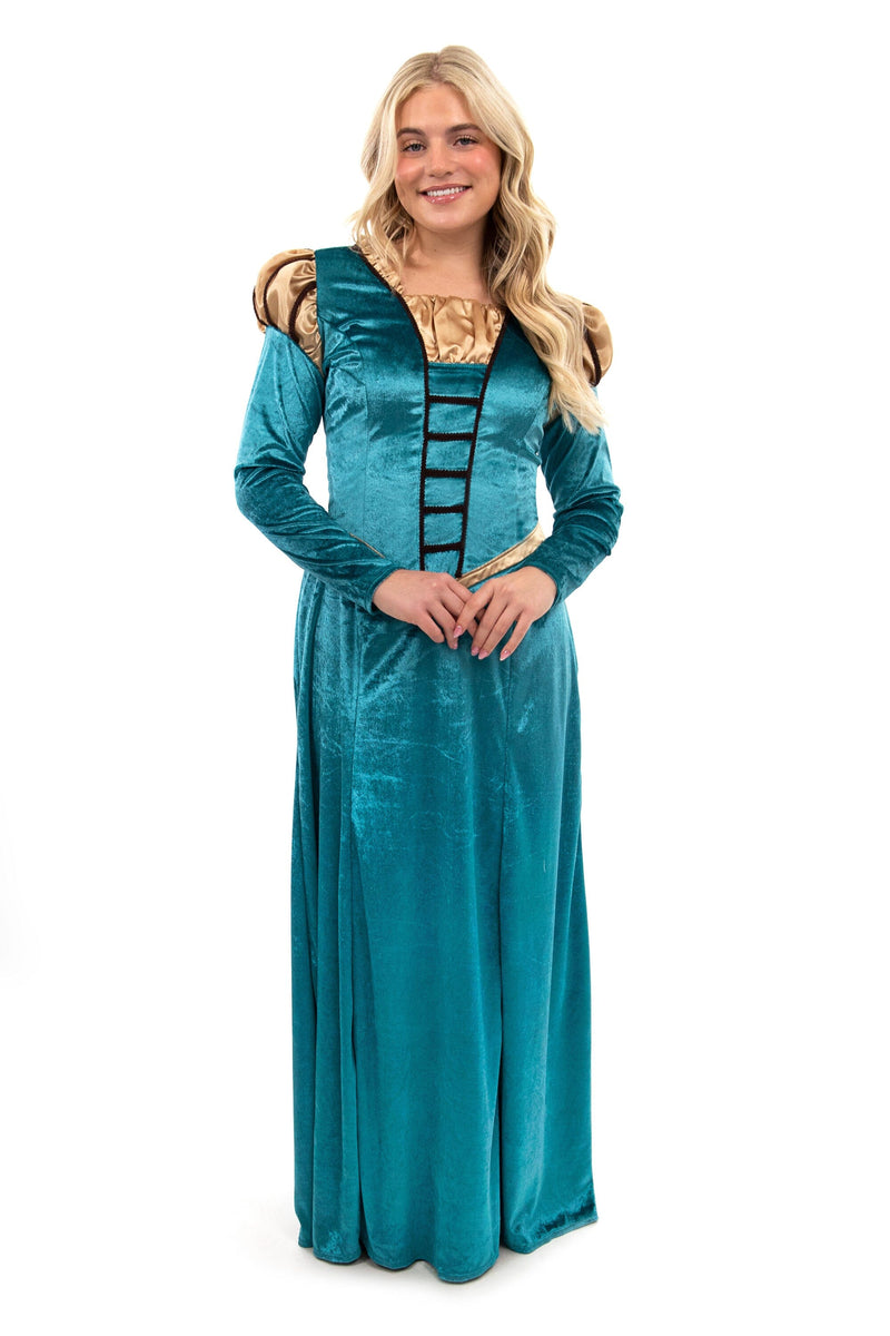 princess polly baby blue dress Little Adventures Enchanted Medieval Princess Dress-Up Costume for Adult Women