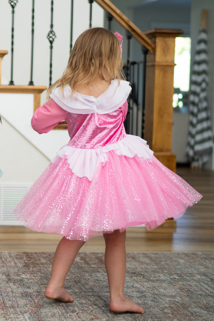 sleeping beauty pink dress Little Adventures Sleeping Beauty Party Dress Up Costume