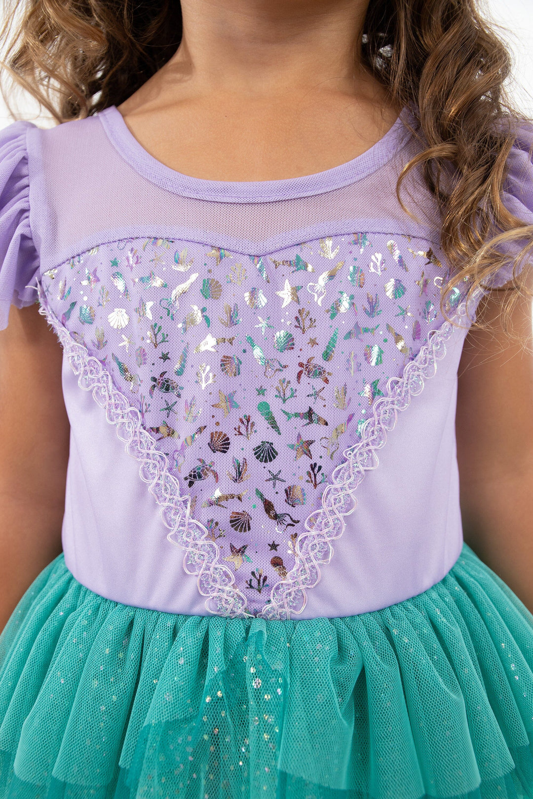 open lace back dress Little Mermaid Inspired Dress 6 Years