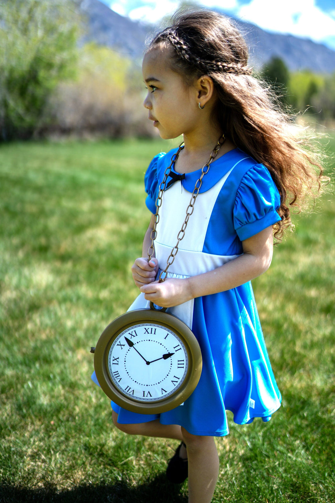 blue twirl dress Butterfly Twirl Dress & Wings