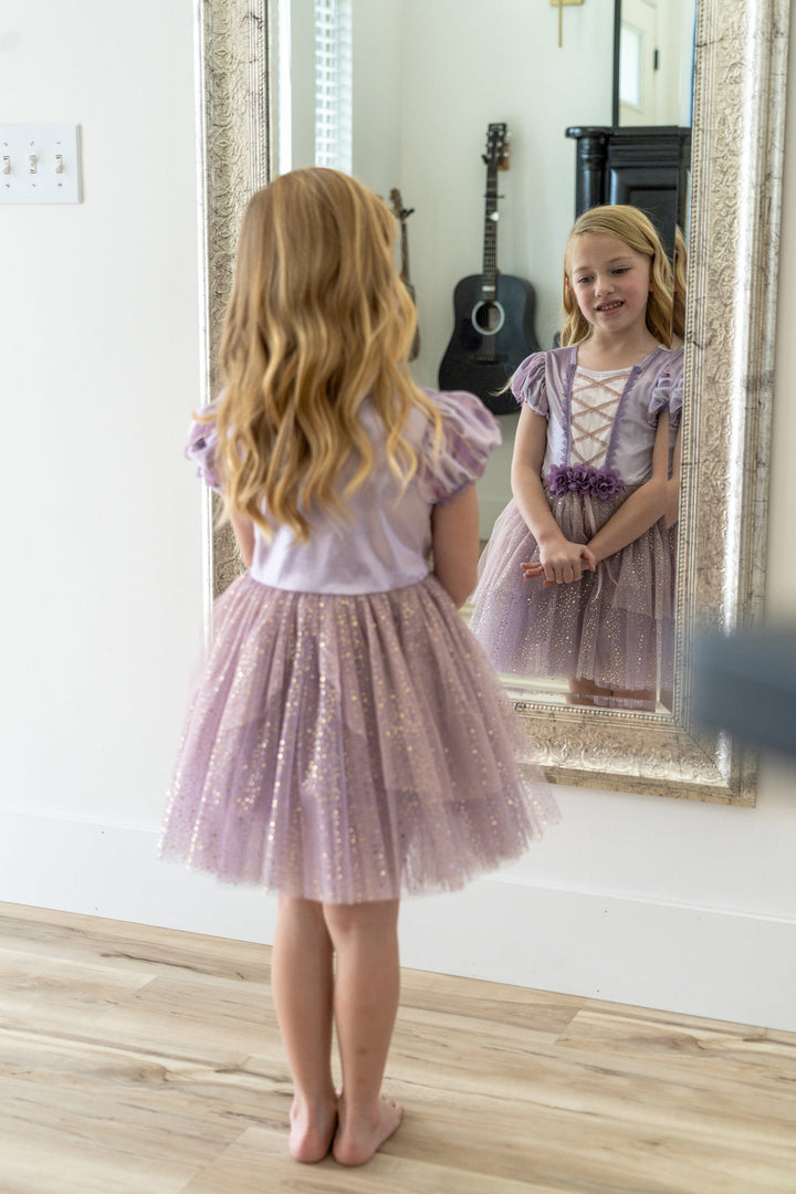 Vintage Rapunzel Party Dress 2XL (9-11 yrs.)