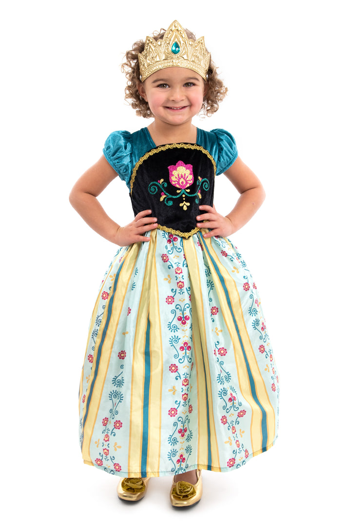 open lace back dress Little Adventures Alpine Princess Coronation Dress Up Costume
