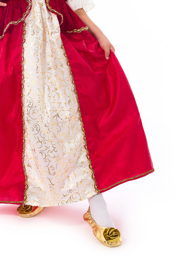 Little Adventures Winter Beauty Dress for 9-11 Years | Size 2XL in Red