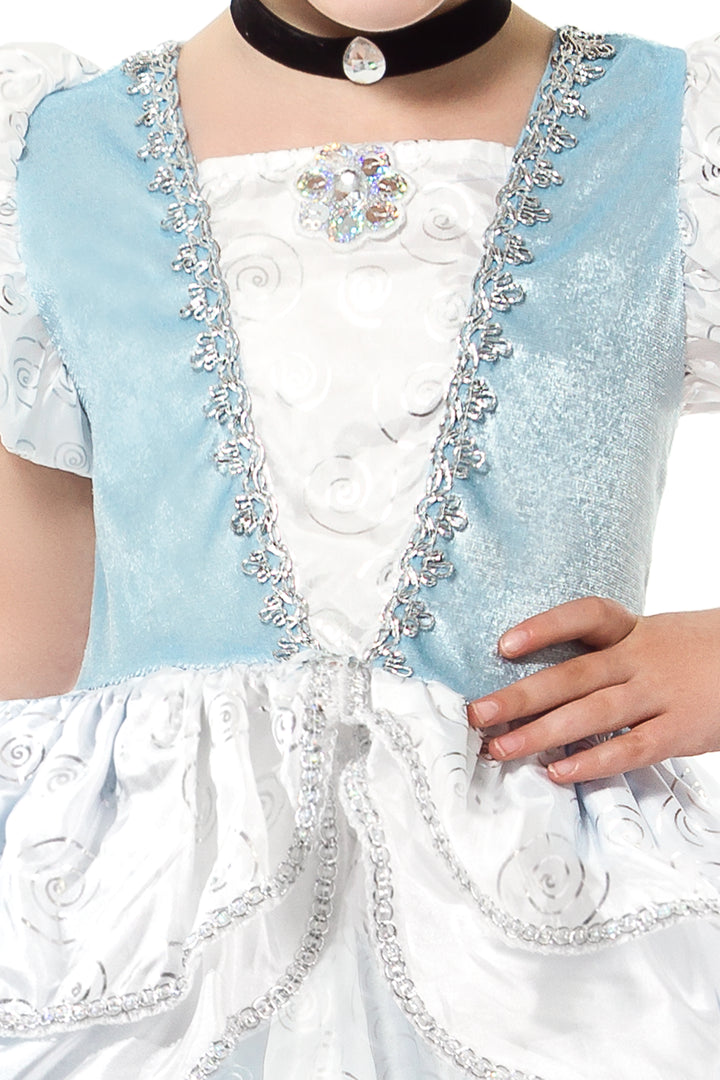 cinderella's dress is white not blue Little Adventures Cinderella Costume main image 1
