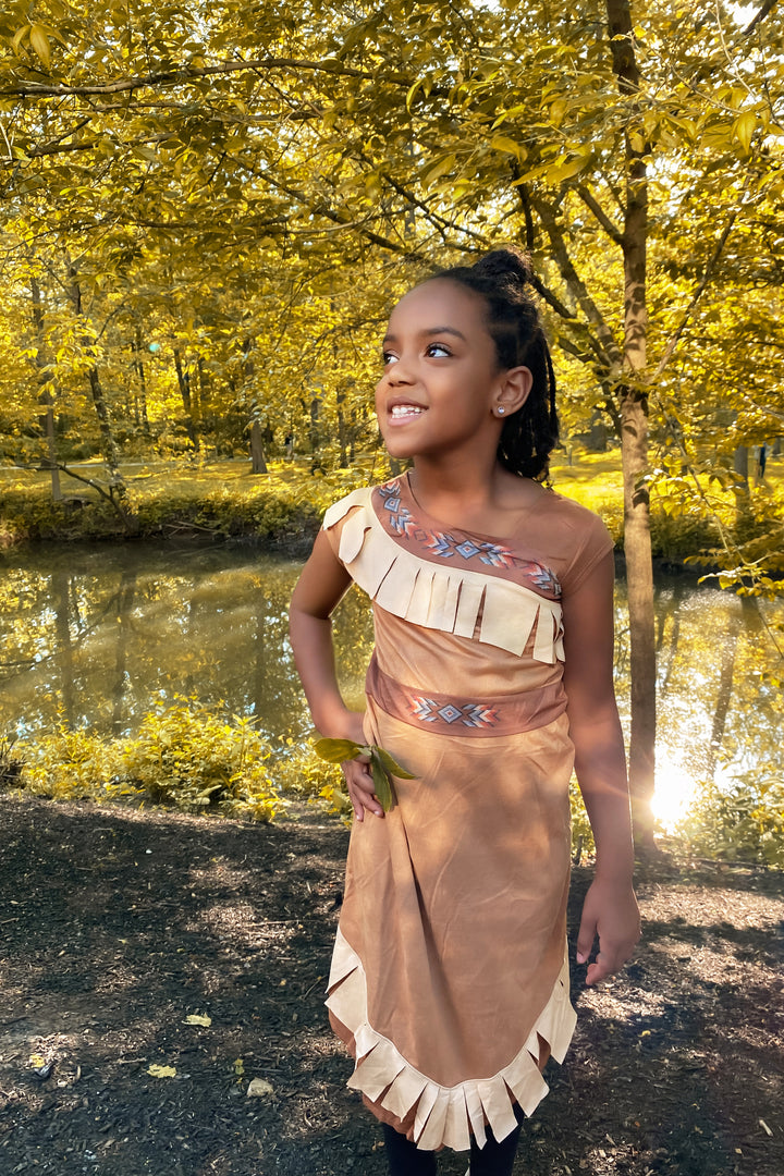 woodland princess dress Merida | Girls Emerald Woodland Princess Dress | Storybook Adventure Costume | Green Medieval Inspired Dress | Renaissance Dress for Girls