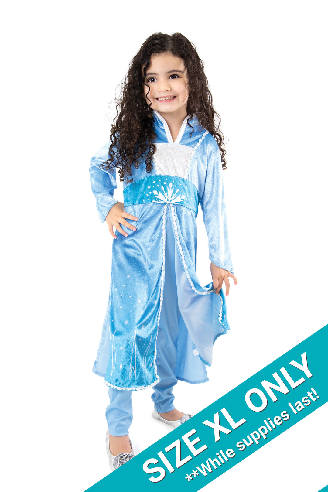 strapless open back dress Little Adventures Ice Princess Dress Up Costume