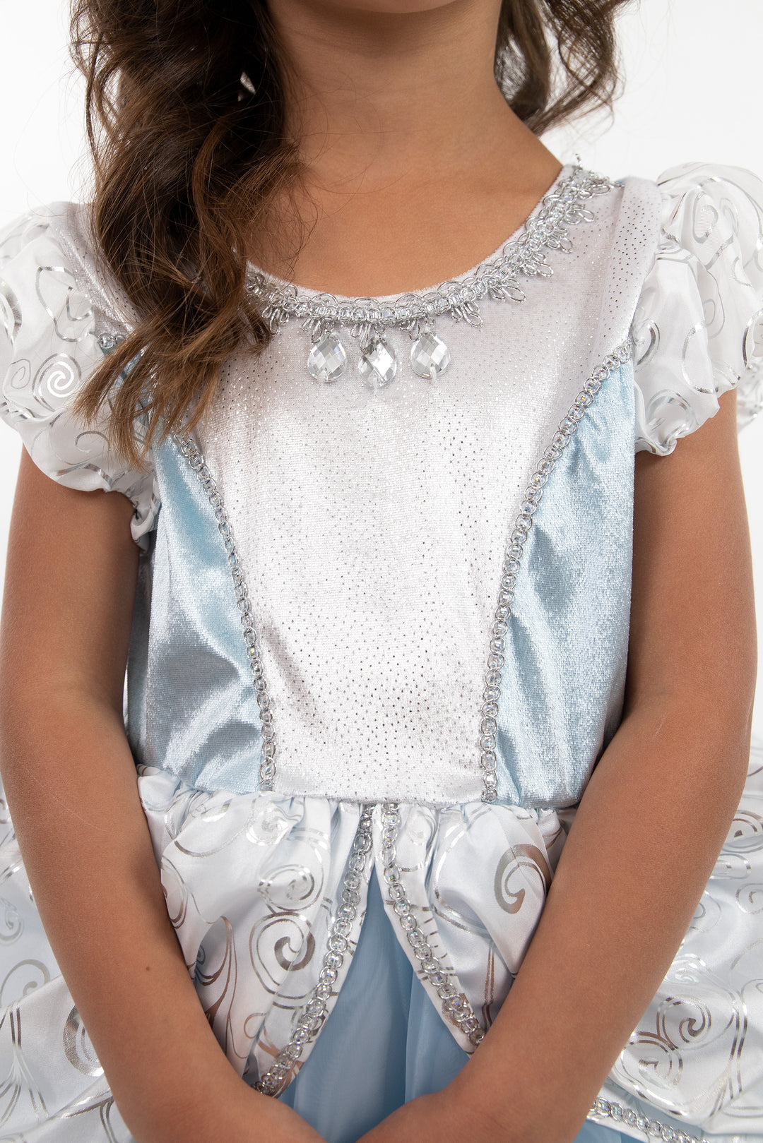 cinderella dress silver Little Adventures Deluxe Cinderella Medium