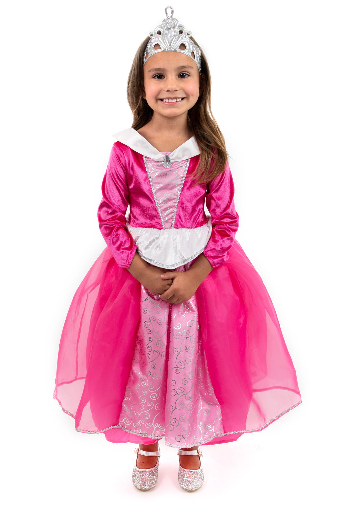 Little Adventures 15375 Deluxe Sleeping Beauty Hot Pink Dress for 9-11 Years