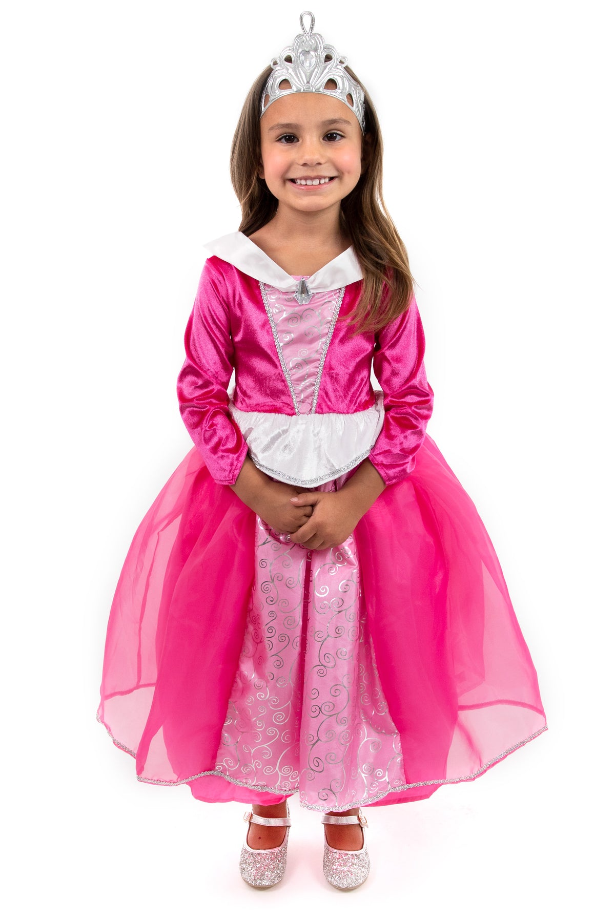 Little Adventures 15375 Deluxe Sleeping Beauty Hot Pink Dress for 9-11 Years