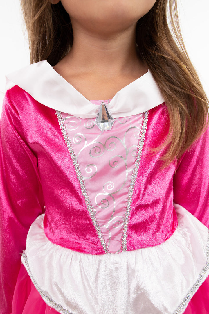 Little Adventures Deluxe Sleeping Beauty Hot Pink Dress Up Costume Little Adventures Deluxe Sleeping Beauty Hot Pink Dress Up Costume