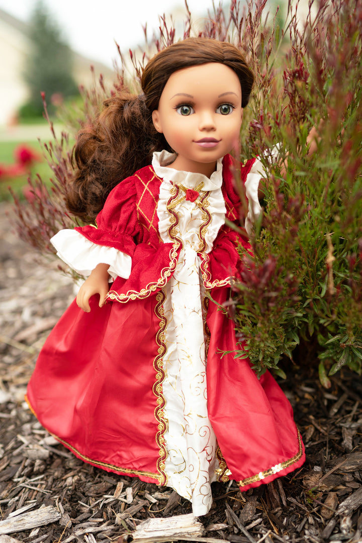 doll in red dress Barbie Doll in Sequin Red Gown