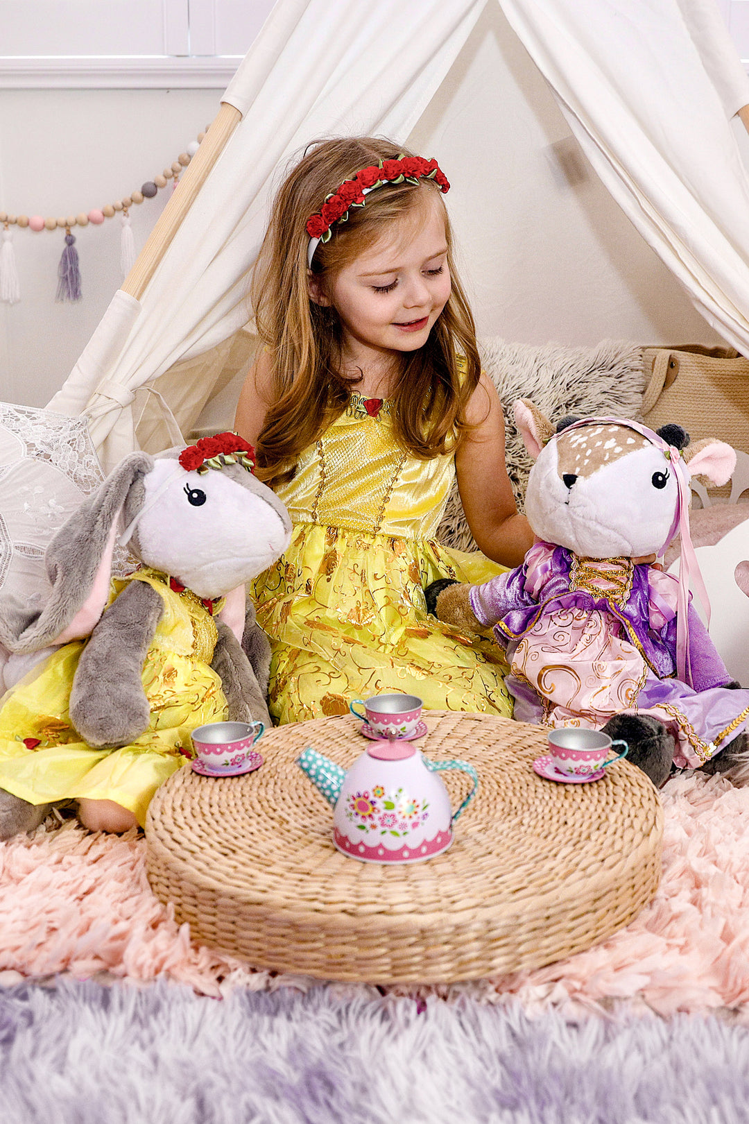 Little Adventures Doll Dress Yellow Beauty