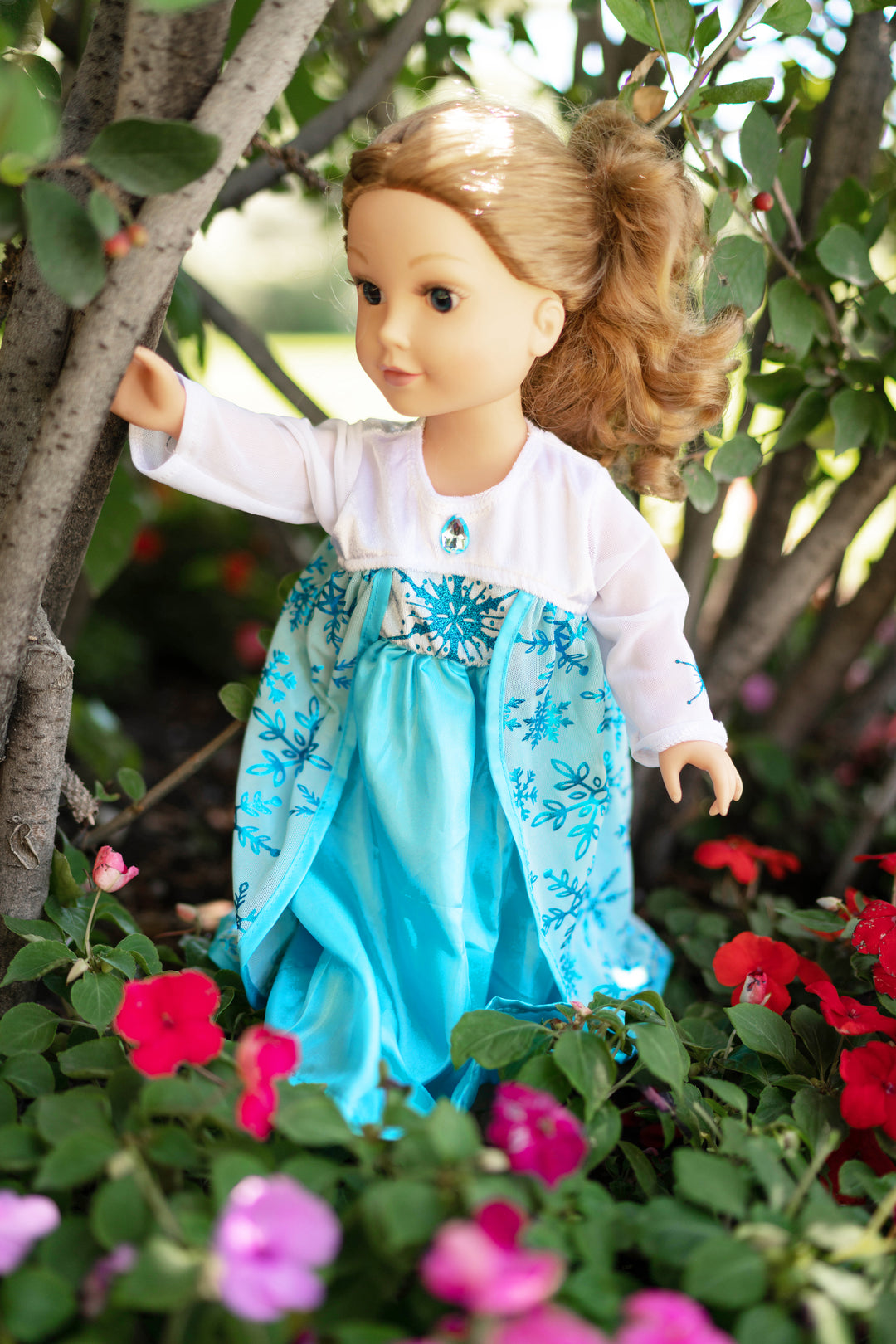 open lace back dress Little Adventures Doll Dress