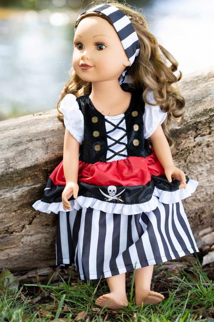 Doll Dress Pirate with Headband – Little Adventures