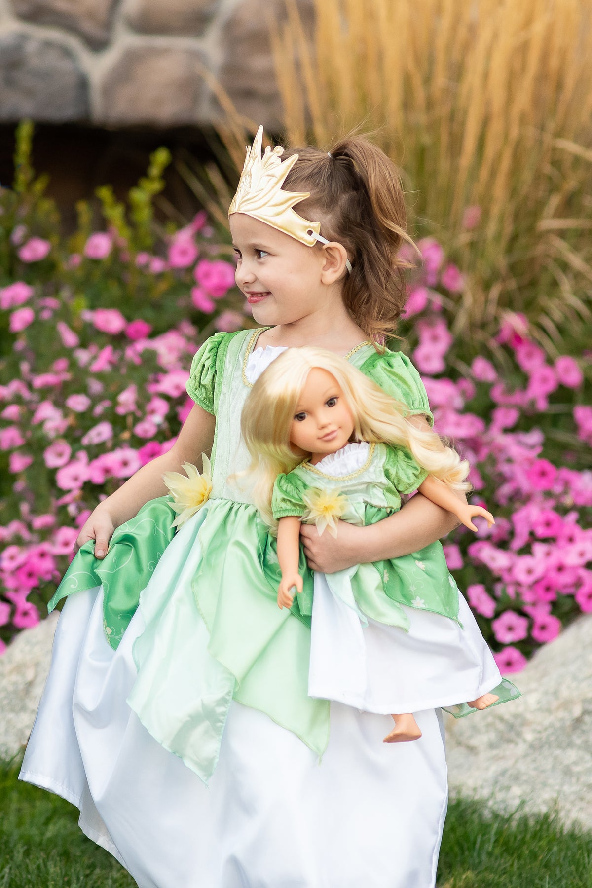Lily Pad Princess Doll Dress | Little Adventures Lily Pad Princess Doll Dress | Little Adventures