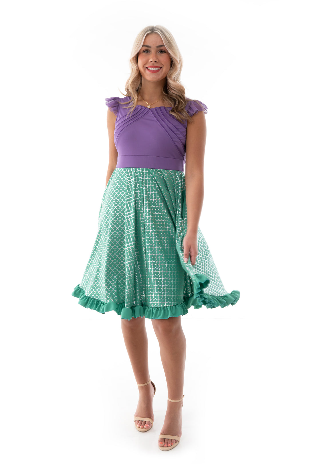 Adult Mermaid Twirl Dress Size 12 | Little Adventures | Children's Dress UPS & Costumes