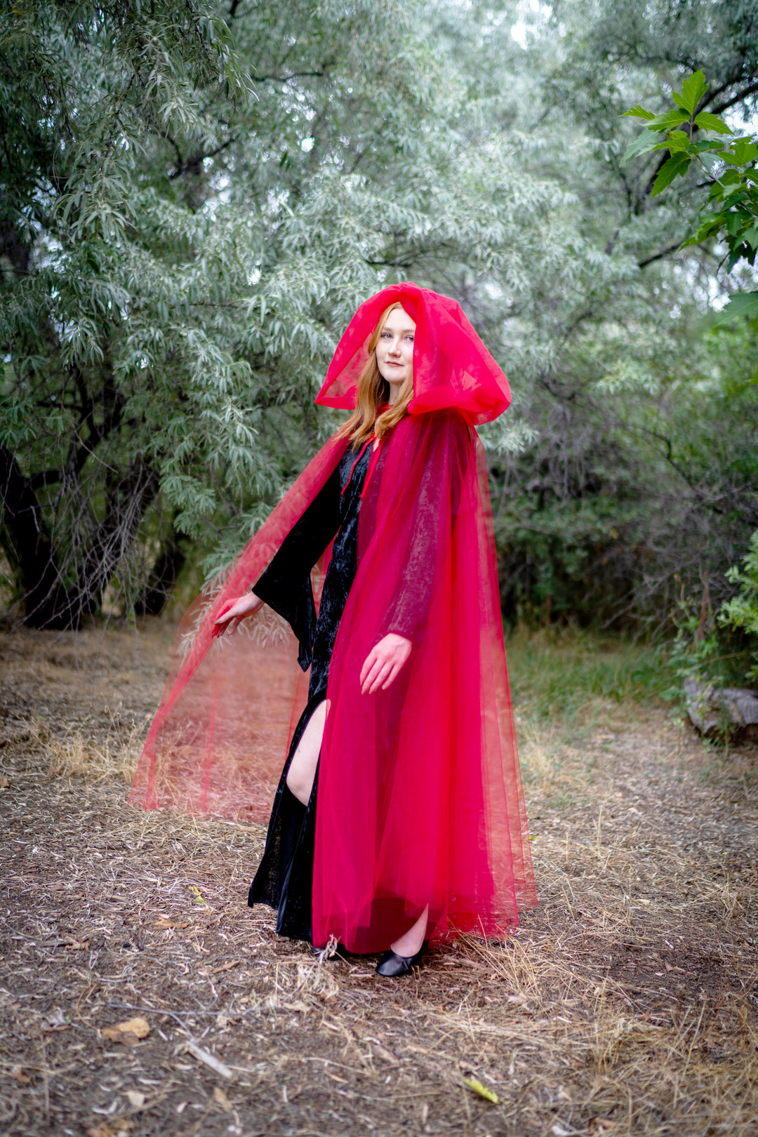 red cloak dress Raindrop Cape Kids Dress