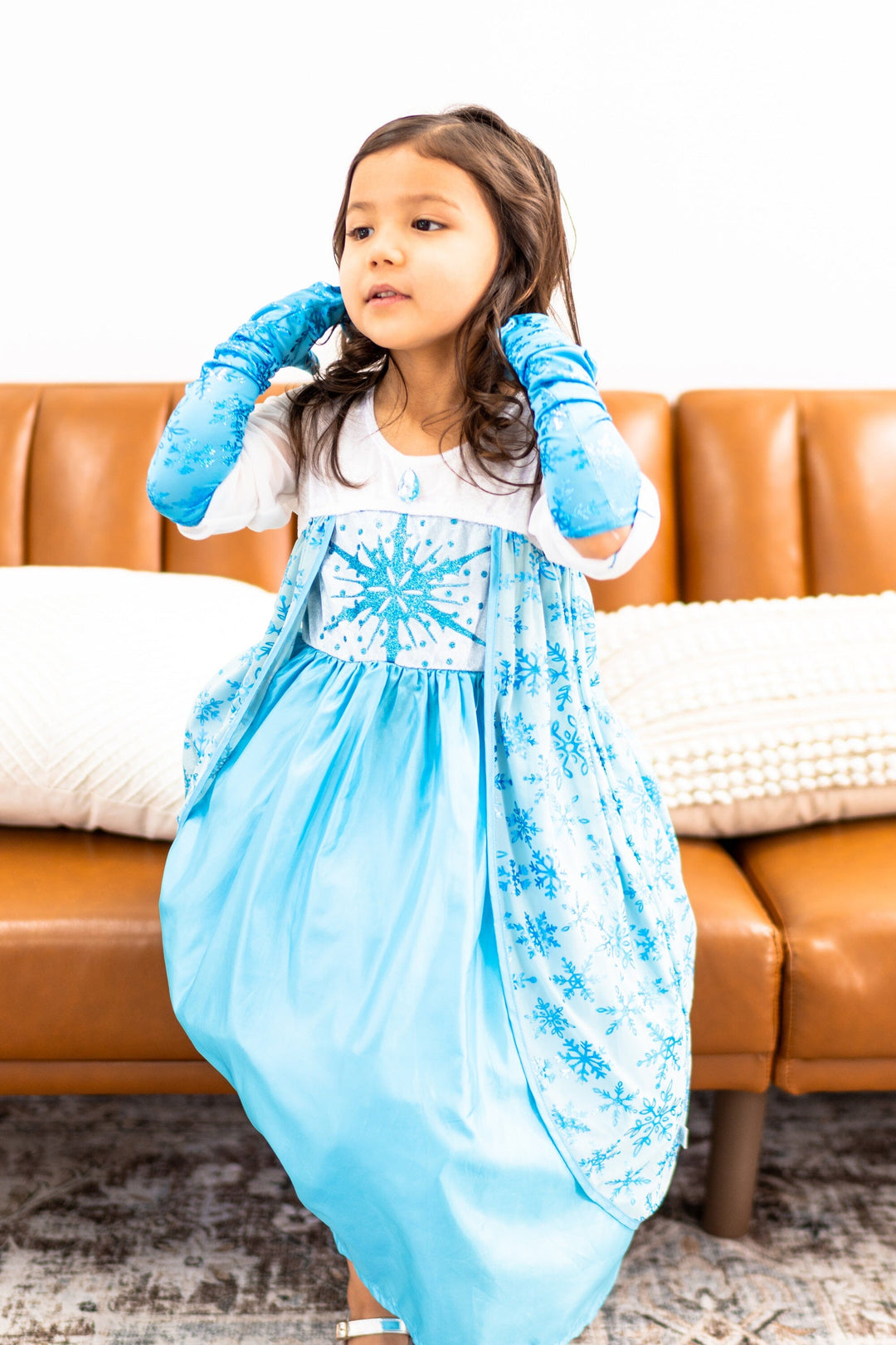 open lace back dress Hot Pink Princess Gloves L/XL (5-9 yrs.) | Little Adventures | Children's Dress UPS & Costumes main image 0