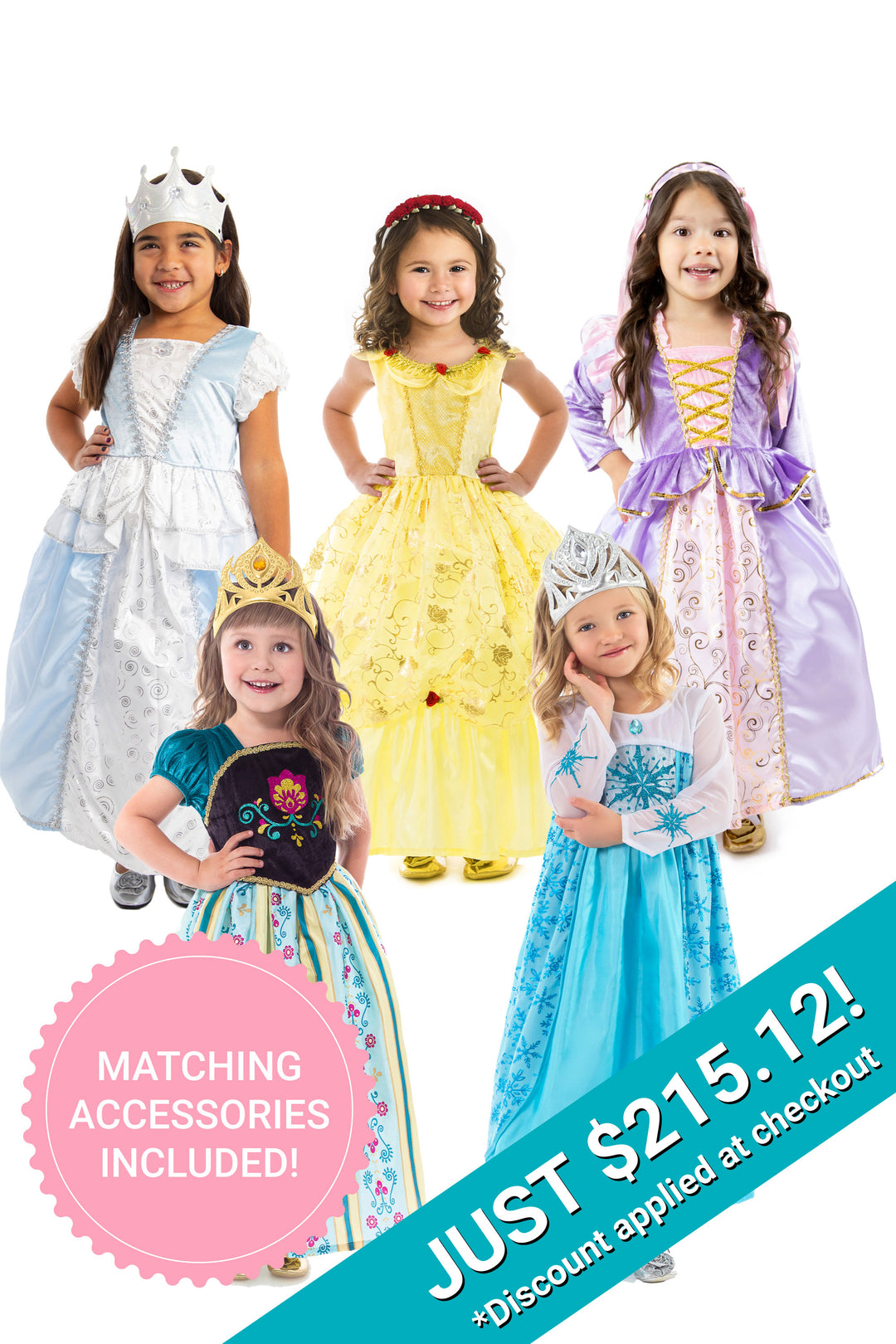 open lace back dress Little Adventures Enchanted Princess Set