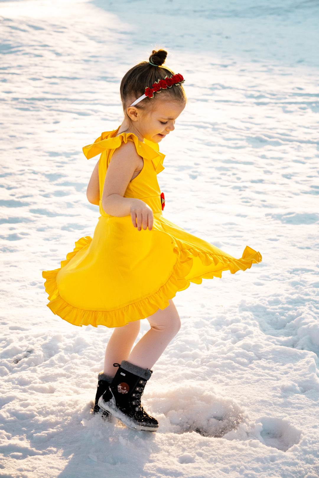 yellow dress costume Yellow Beauty Twirl Dress – Little Adventures