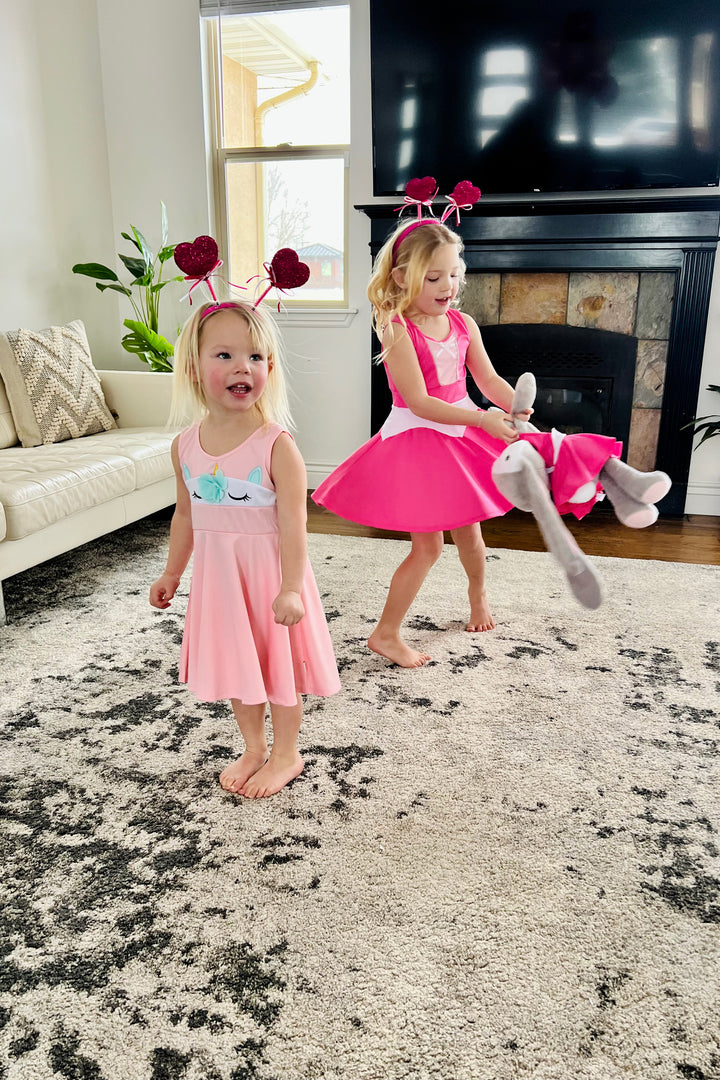 pink unicorn dress Twirl Tween Girls Summer Dress creating an ethereal effect collection: presidio-dress-pants Shoe Size:11M