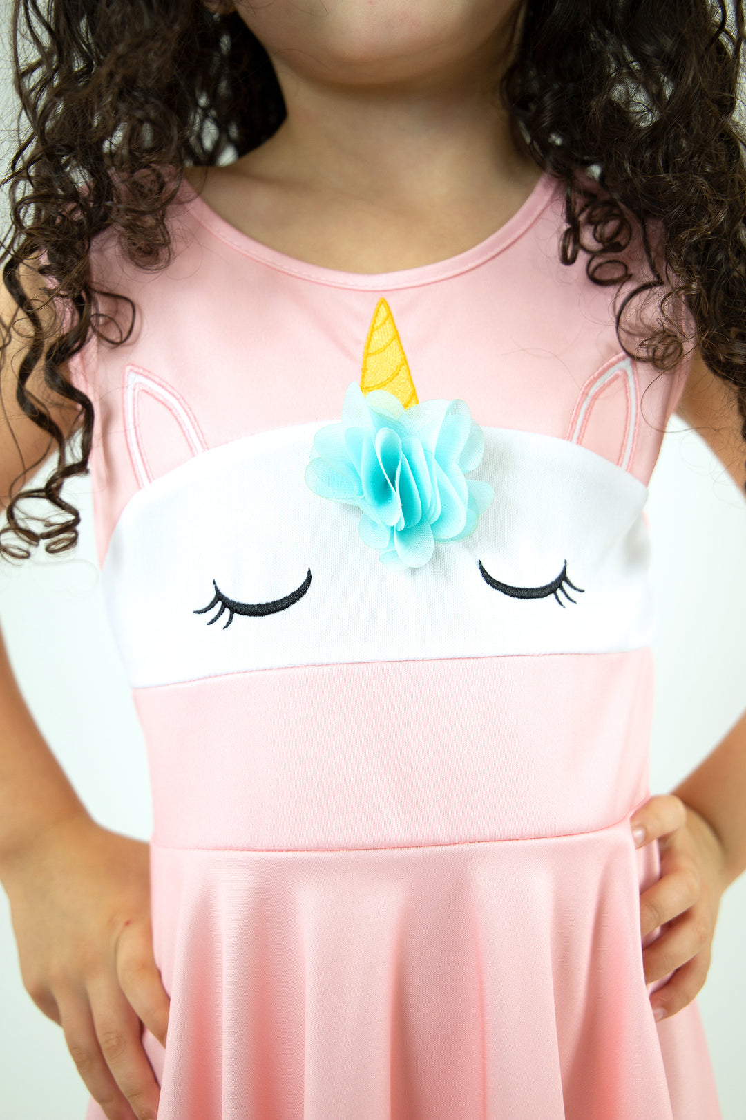 Pink Unicorn Twirl Dress