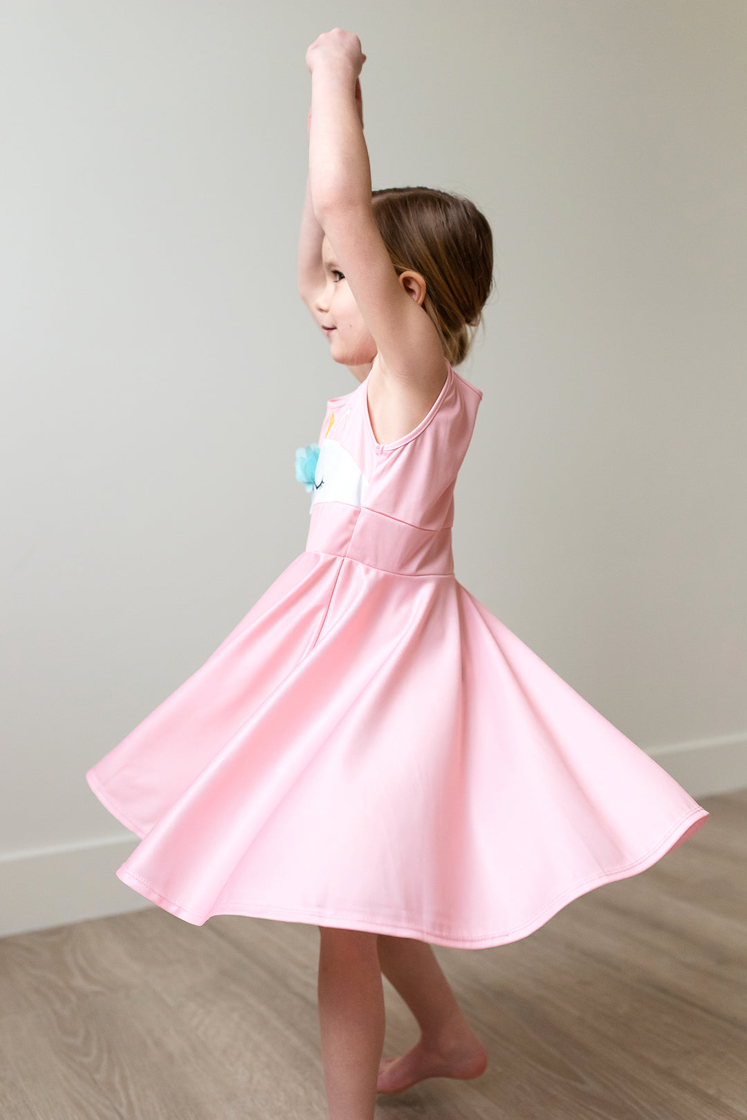 pink twirl dress Make it Pink Sleeping Beauty Twirl Dress  Only Little Once