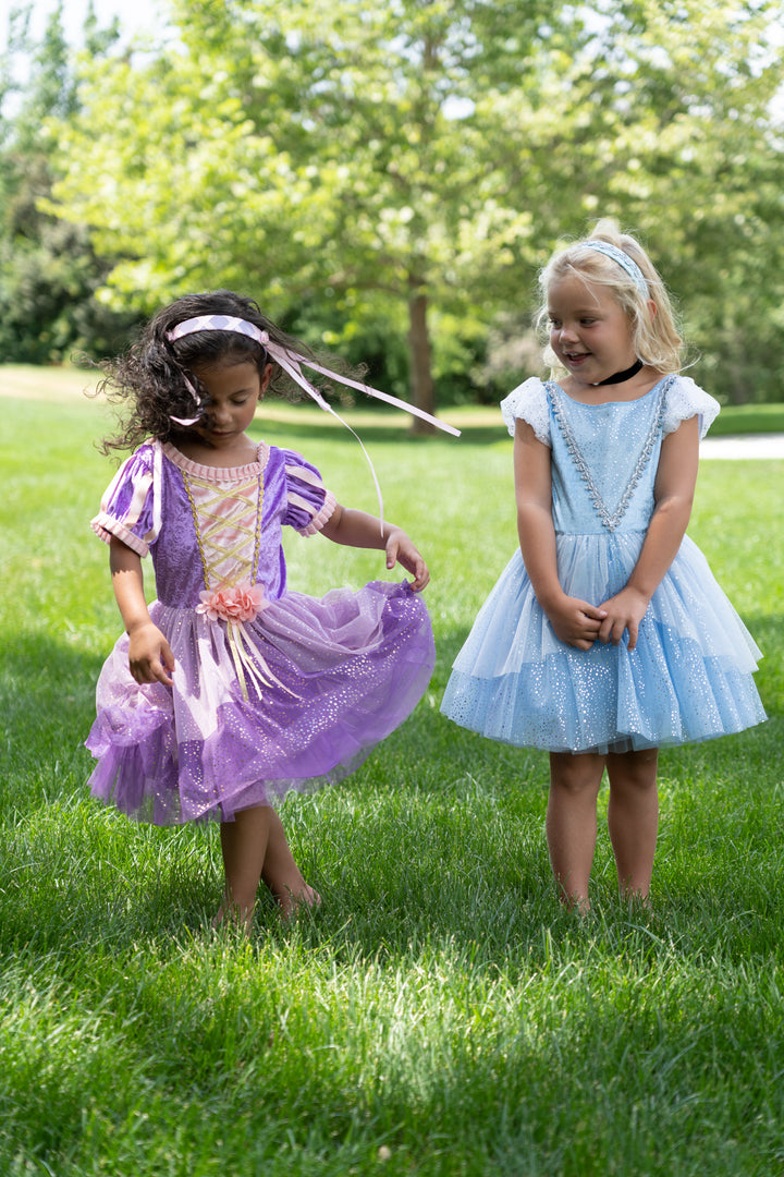 princess polly baby blue dress Rapunzel Kids Dress in Liberty Capel — Fairy Tale Sewing main image 1
