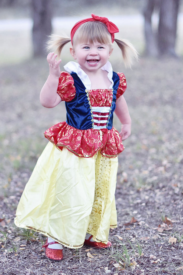 open lace back dress Gorgeous Princess Snow White Cosplay Costume, Customize Snow White Dre –  Lydiacosplay