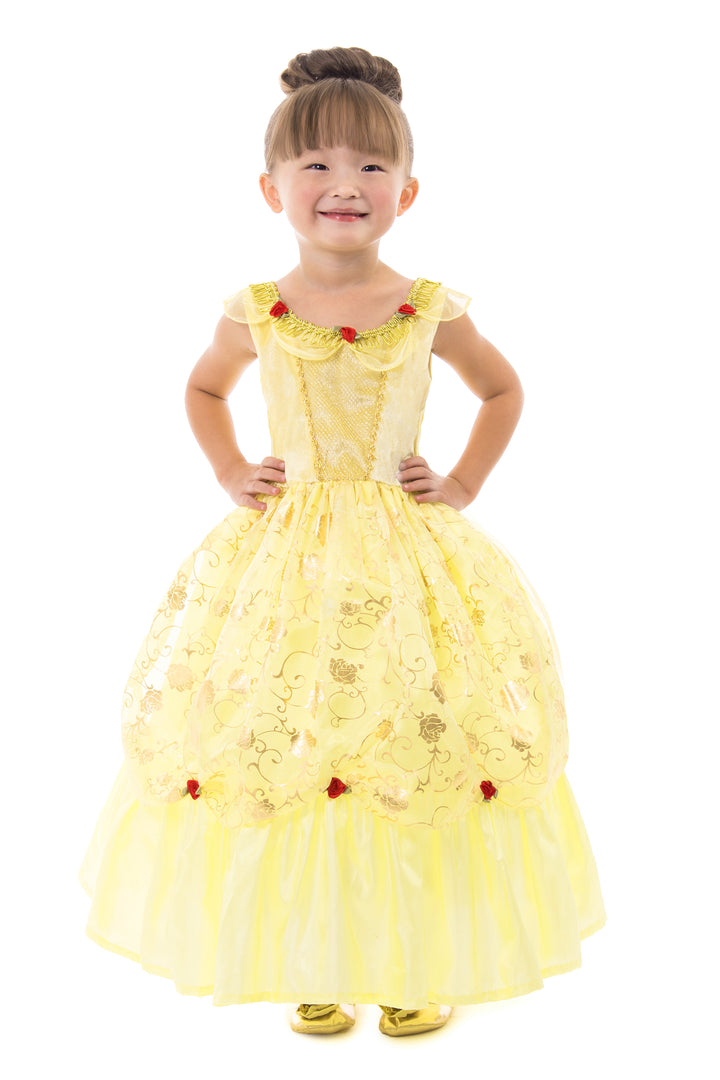 yellow costume dress Little Adventures 11355 Beauty for 9-11 Years TDY Forest Green Maxi Colour:Cherry wood color 1.6 m Gleaming Gold When a ClothingStyle: activewear