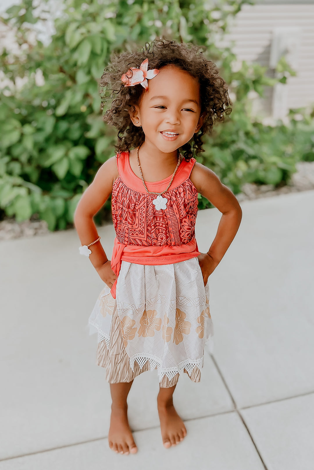 Little Adventures 11464 Island Princess with Hair Clip Dress for 11-13 Years