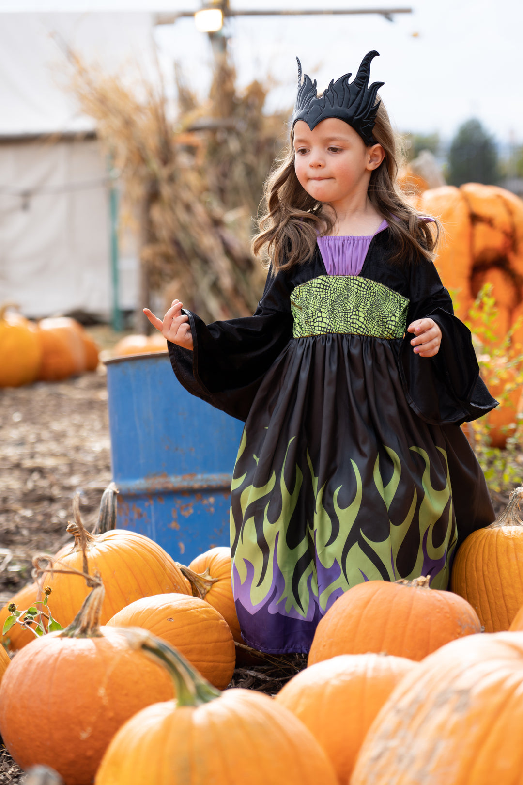 open lace back dress Dragon Queen with Soft Crown – Little Adventures
