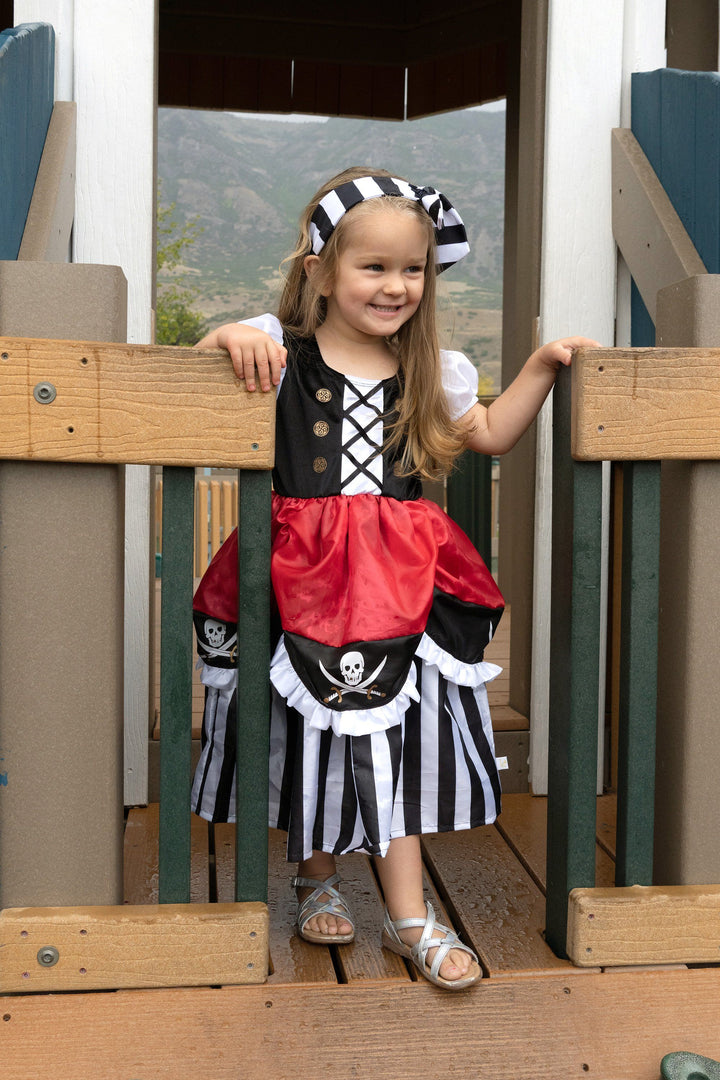 pirate princess dress with Headband – Little Adventures Feature:Full Rear Coverage 5/6 and 7/8 Pretty Black Dress - Collection:Beachcomber Basics - Indigo