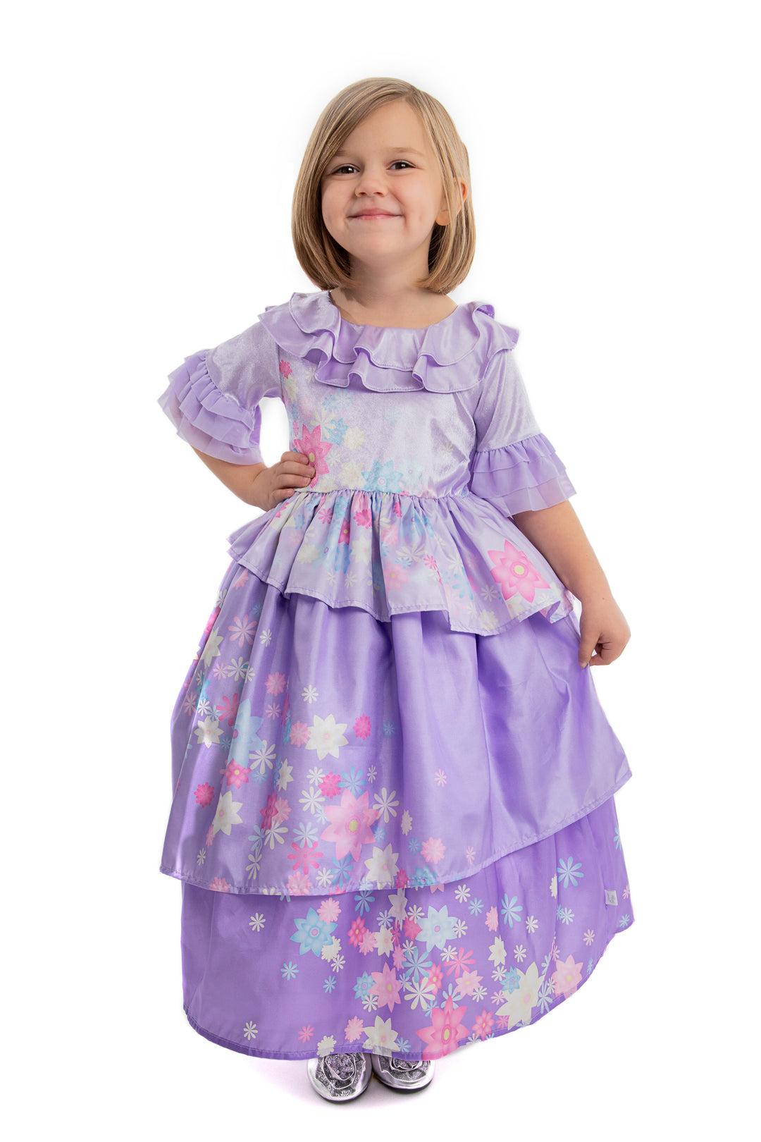 open lace back dress Little Adventures 12195 Flower Princess Dress for 9-11 Years