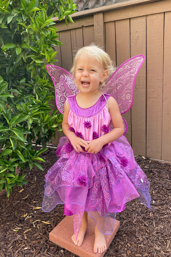Little Adventures Purple Blossom Fairy Dress Up Costume