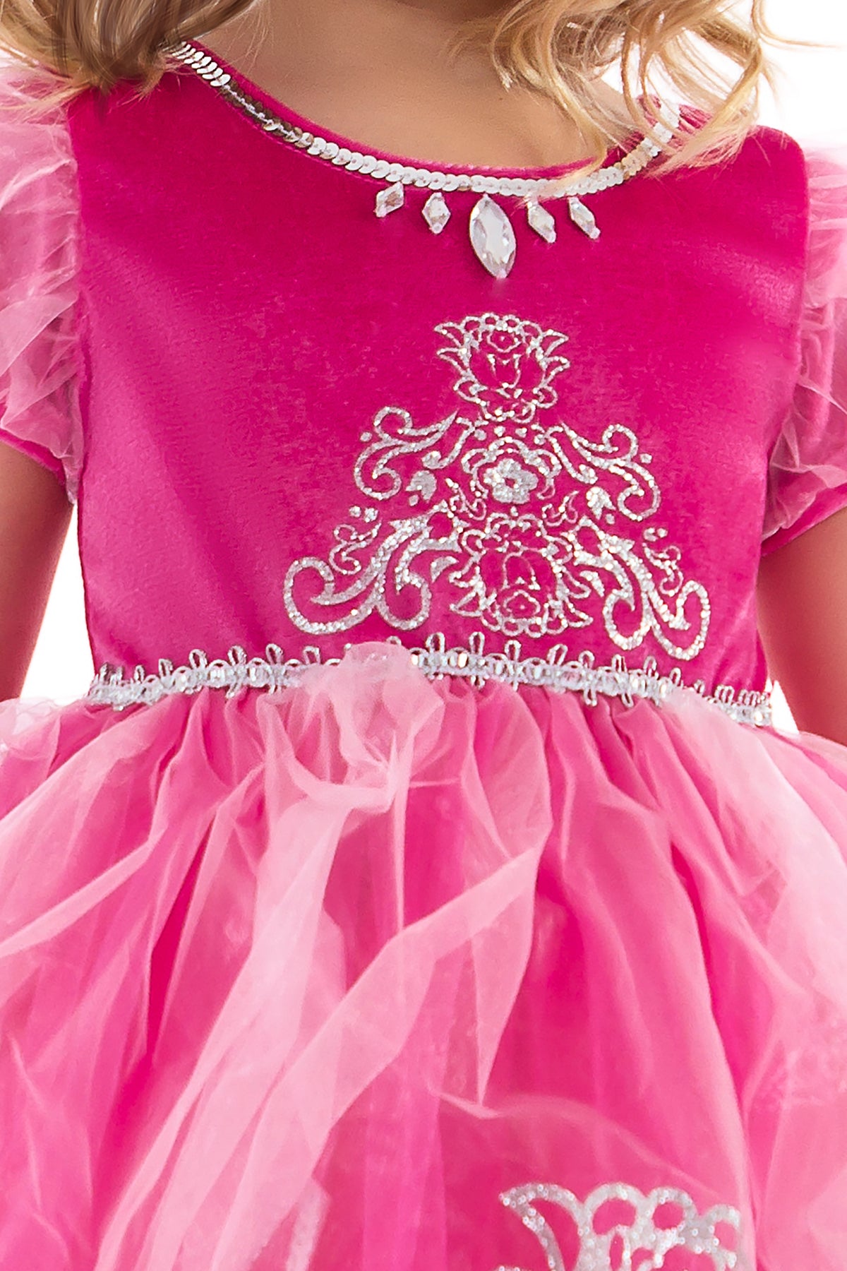Little Adventures Deluxe Pink Princess Dress Up Costume