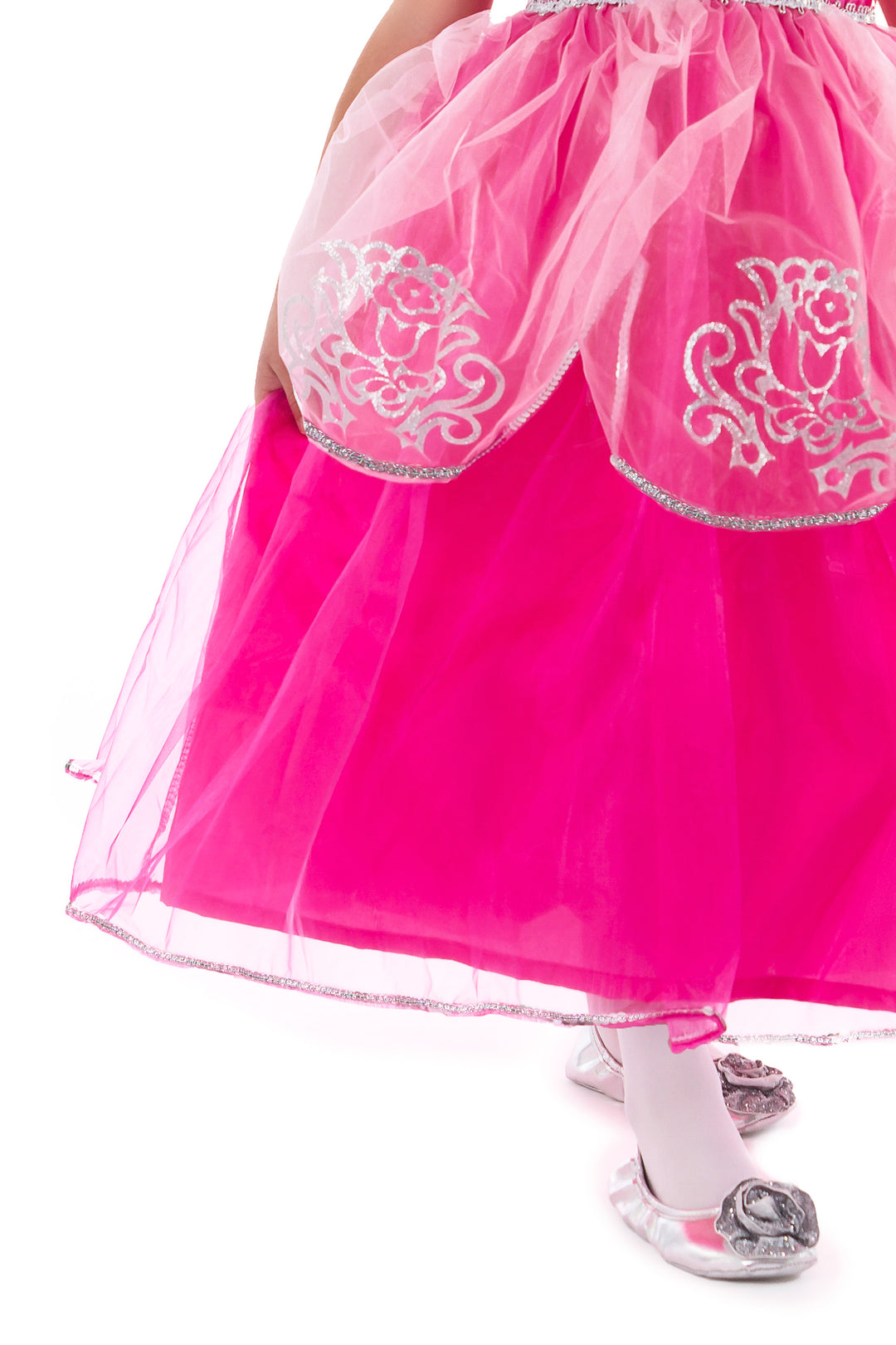 strapless open back dress Little Adventures Deluxe Pink Princess Medium