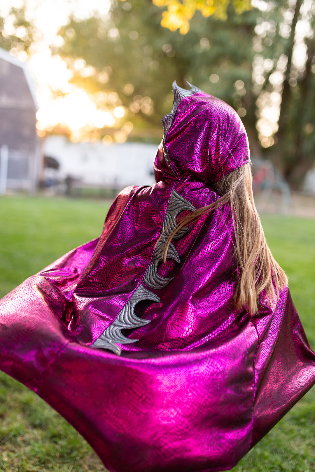 Magenta Dragon Cloak – Little Adventures