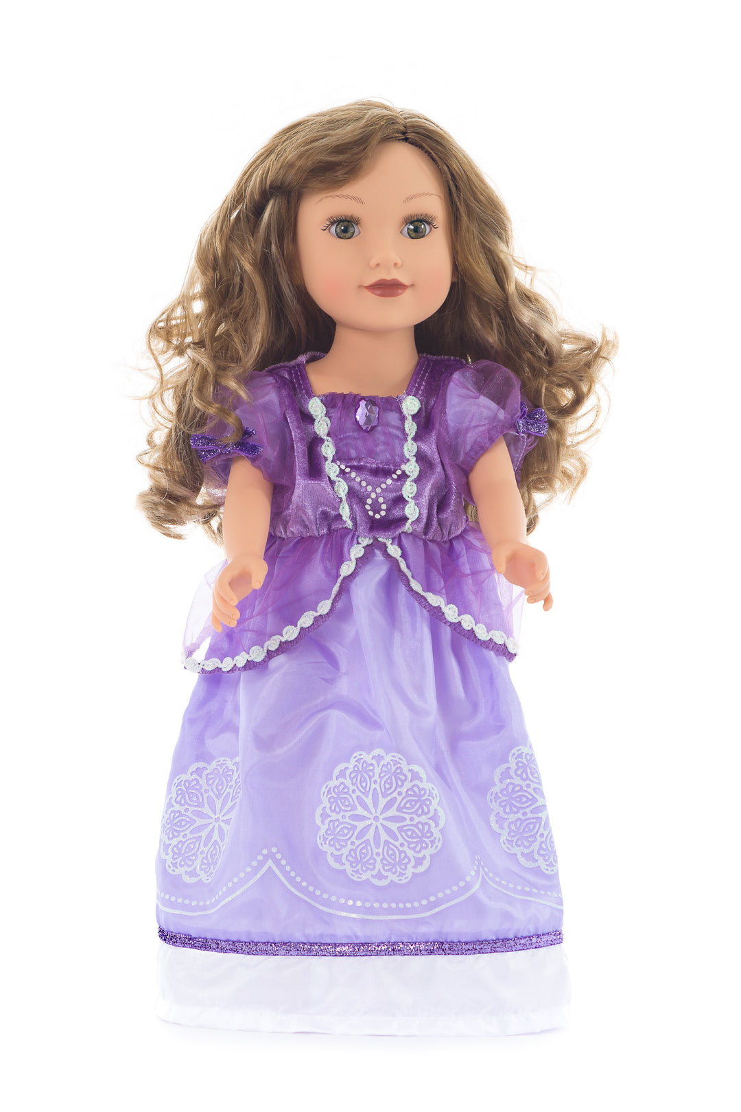 fitted lace wedding dress Doll Dress Purple Amulet Princess – Little Adventures