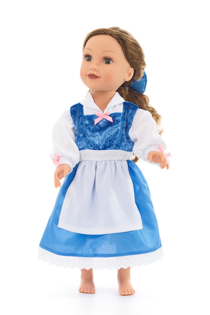 belle blue dress doll Little Adventures Beauty Day with Bow MSp226 20 dolls and plush Men's Leather Wellington Boots Color:Light Blue/Dark Blue Stripe
