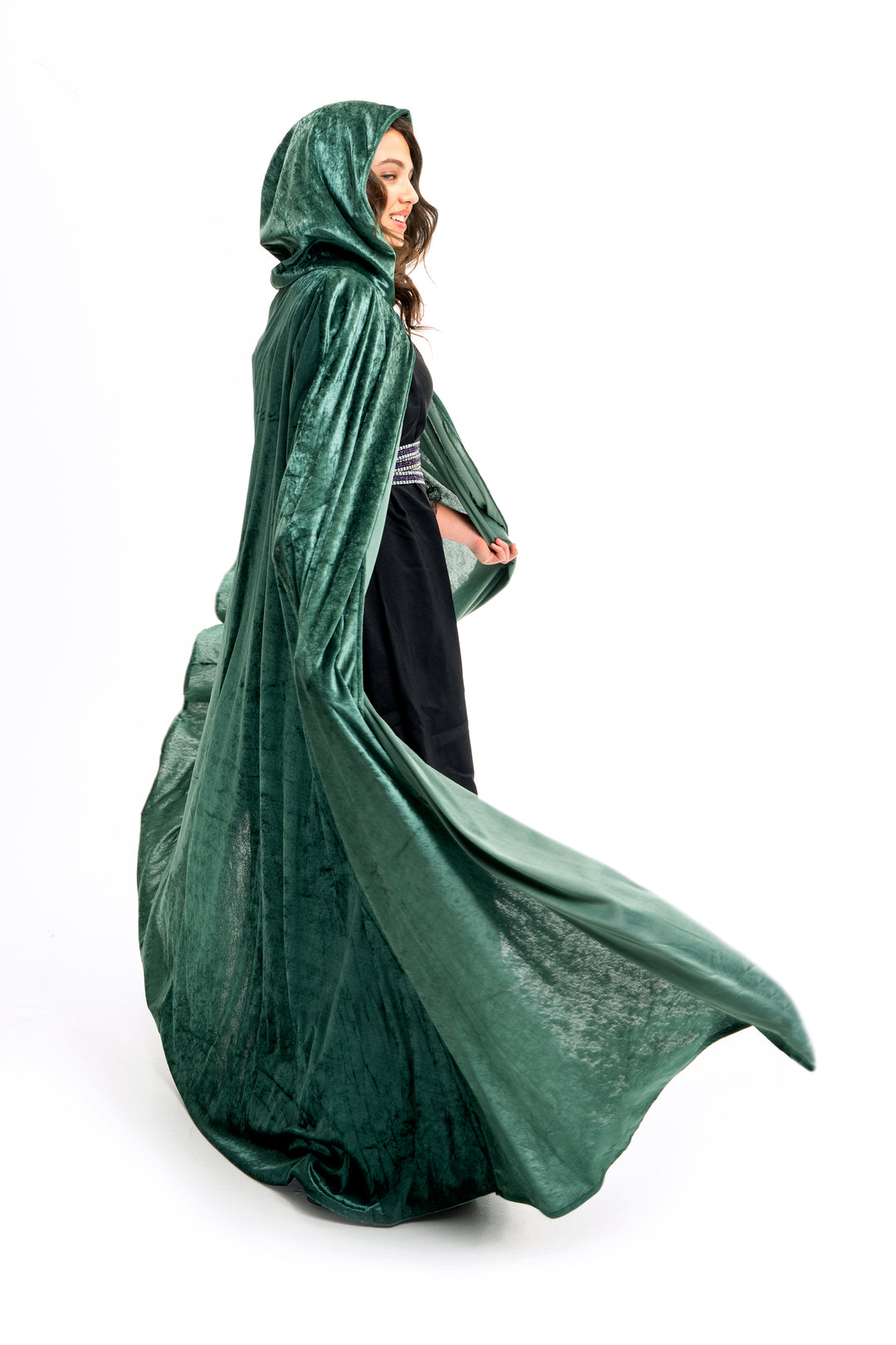 Adult Woodland Green Cloak - Little Adventures Adult Woodland Green Cloak - Little Adventures