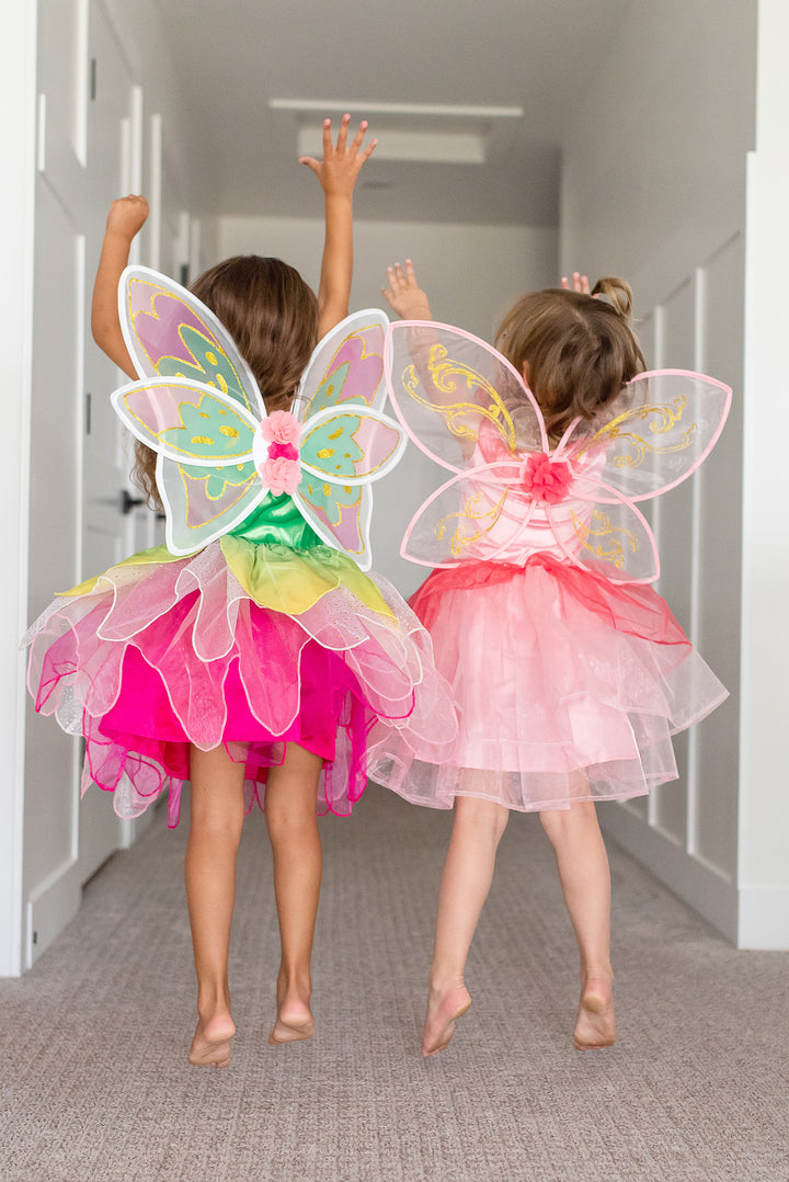 flower petal dress fairy Toddler Flower Girl Dress, Wedding Kids Butterfly Fairy Outfit, Tulle –  AmimamiDoll