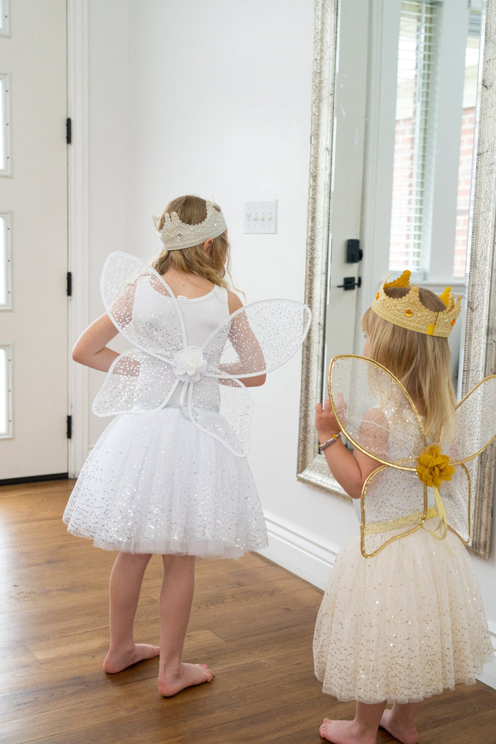 white fairy dress with wings Fairy Costume Accessories Women Cosplay Shawl Adult Fairy Wings Fine Apparel Kids Butterfly Wings Bird Wings White Child